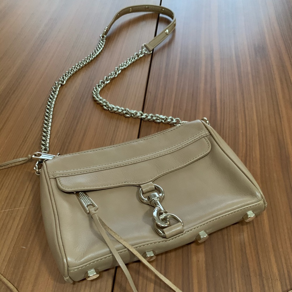 Rebecca Minkoff Mini Mac Tan Leather Crossbody Bag